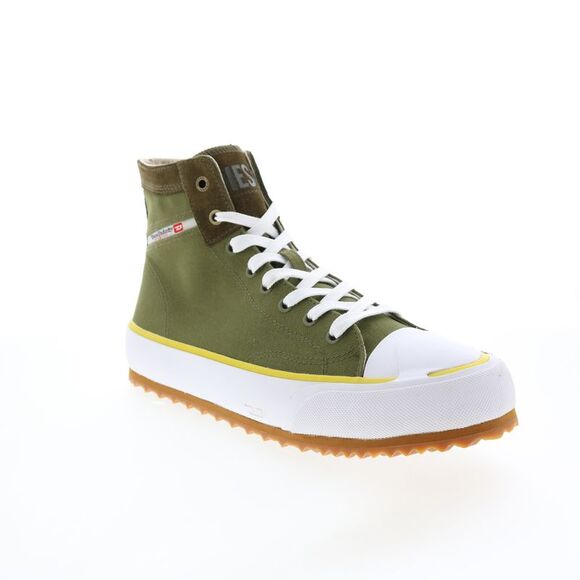Diesel Mens S-Principia Mid Green Shoes (NWT) - Picture 2 of 7